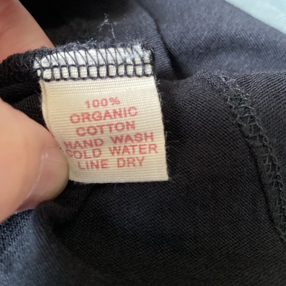 Organic by John Patrick Black Tee Small - Picture 6 of 7
